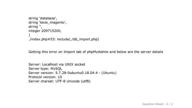 MySQL : Warning in ./libraries/plugin_interface.lib.php#551 count(): Parameter must be an array or смотреть онлайн