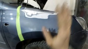 Гранта. Переднее крыло, рихтовка, покраска