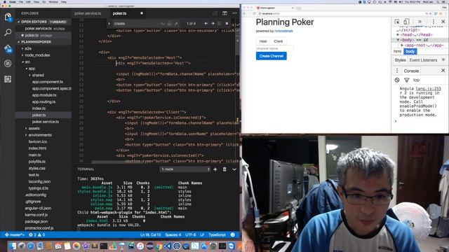 [Project Planning Poker] ep.3 - 開發Frontend (part 2) (用 Angular2, Nodejs, rxjs, websocket....) смотреть онлайн