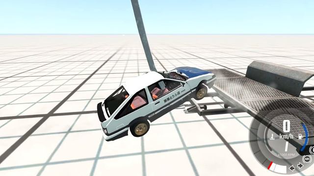 BeamNG.Столб до того как стал известен. Легенда дрифта на столбе. смотреть онлайн