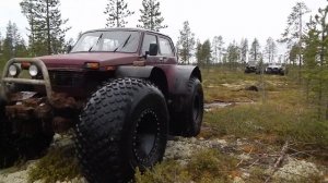 Нива на больших колесах