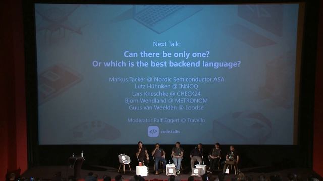 code.talks 2018 Can there be only one? Or which is the best backend language? смотреть онлайн