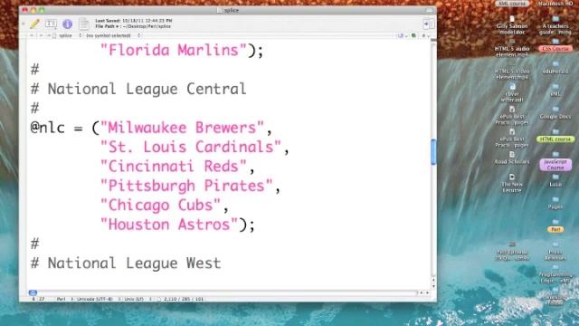 Perl: Splicing смотреть онлайн