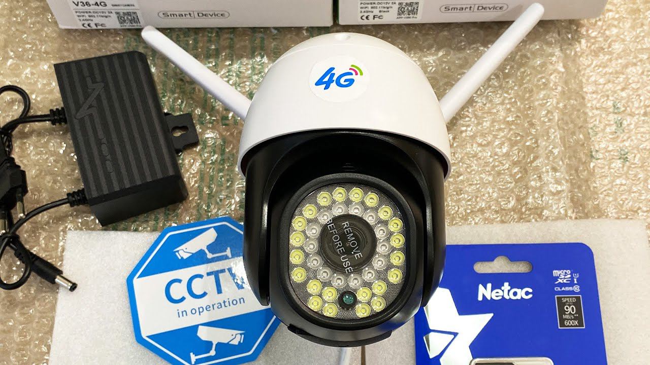 Уличная 4G камера видеонаблюдения V380 V36 2mp