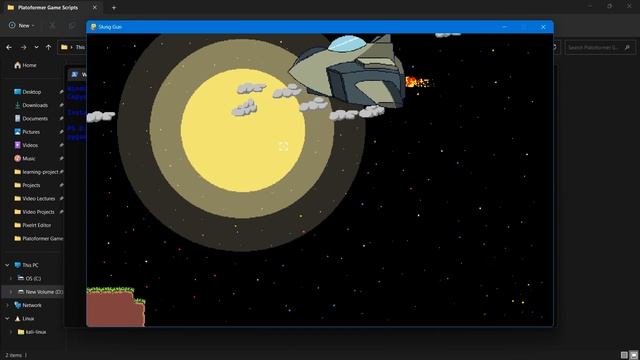 Slung Gun - pygame (python) based 2d pixel style platformer game. смотреть онлайн