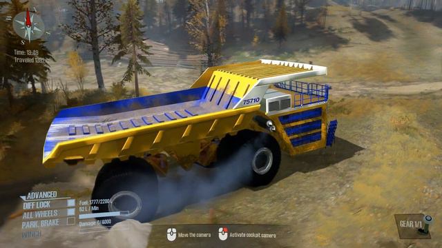 Spintires: MudRunner - The World's Largest Dump Truck Driving Through Flood смотреть онлайн