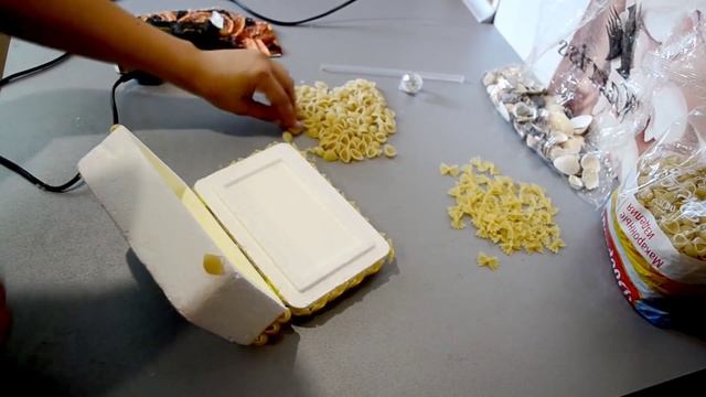 Шкатулка из макарон. Box of macaroni. Поделки из макарон. смотреть онлайн