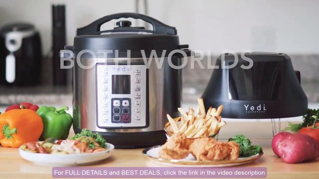 Yedi Tango, 2-in-1 Air Fryer and Pressure Cooker, 6 Quart, with Deluxe Accessory kit смотреть онлайн