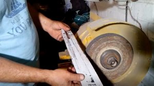 Простой ремонт шины бензопилы.