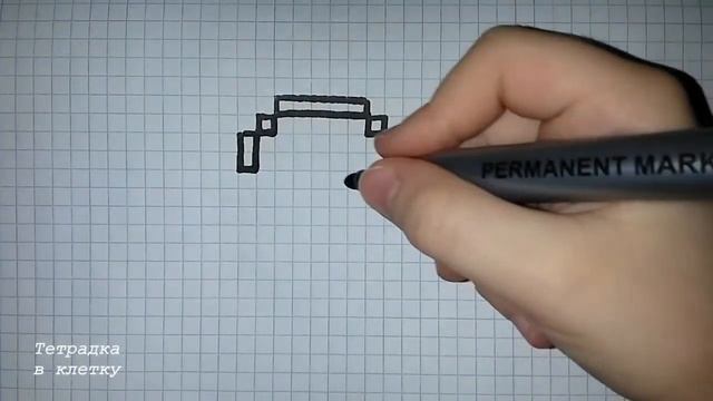 Простые рисунки по клеточкам # 79 Зонтик смотреть онлайн