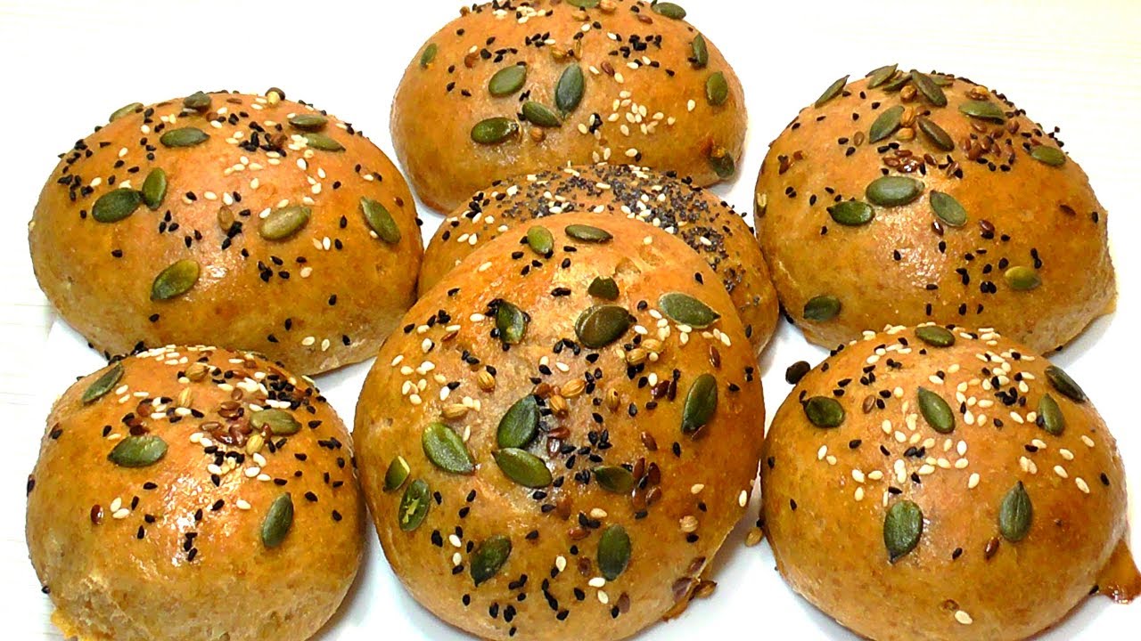Булочки из цельнозерновой муки Вкусные булочки смотреть онлайн