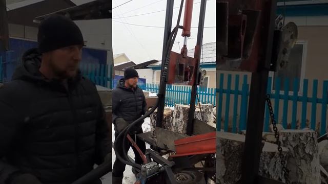 Дровокол самодельный гидравлический смотреть онлайн
