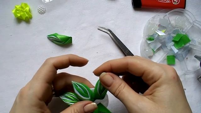 Украшение для ободка.[Канзаши] смотреть онлайн