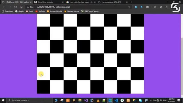 Design Chess Board in 10 Mins using HTML and CSS || RSK Helpline смотреть онлайн