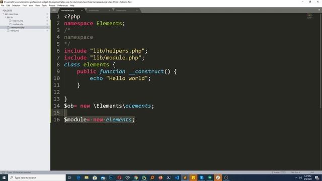 PHP OOP - Namespaces in details with perfect examples смотреть онлайн