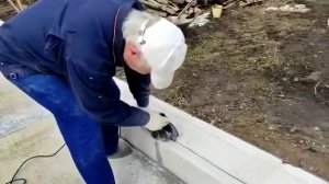 Штробим газобетон болгаркой