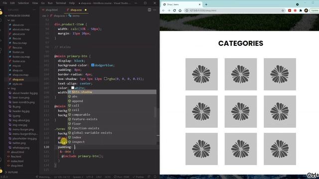Sass: mixins смотреть онлайн