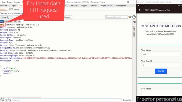 REST API HTTP Methods - hpAndro Vulnerable Application Challenge смотреть онлайн