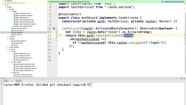 Angular with Firebase part 45 of 70 - Using roles in AuthGuard using switchmap смотреть онлайн