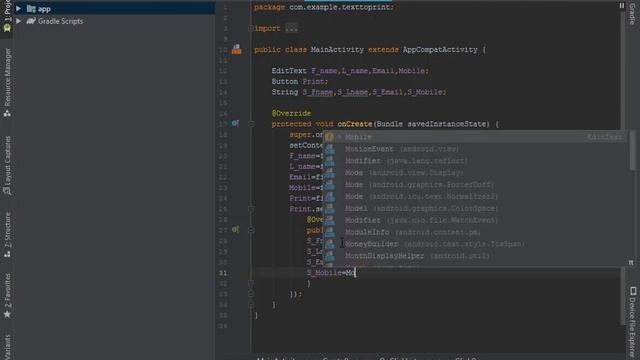 EditText data print in TextView смотреть онлайн
