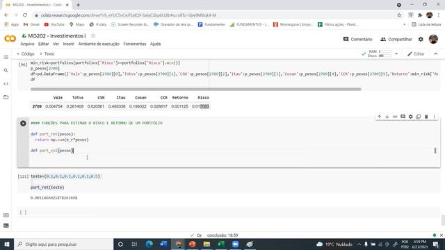 Aula 11 - Python - Funções para estimar o risco e retorno de carteiras смотреть онлайн