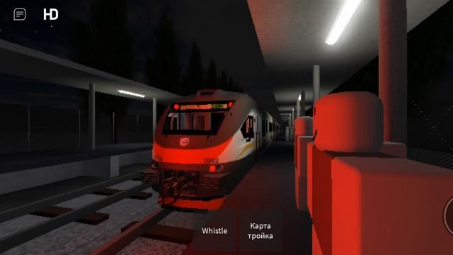 ЭП2Д-0002 в окрасе "ЦППК" прибывает и отправляется со станции Стрешнево смотреть онлайн