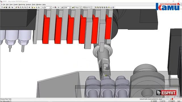 Автоматы продольного точения SKM TCM | Программирование в САМ и обработка ESPPRIT