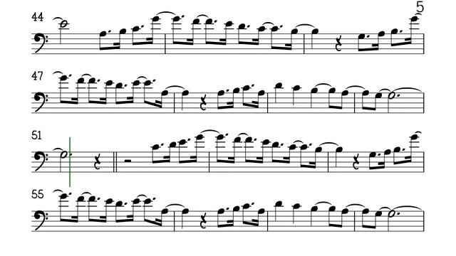 Lucky Cello Trombone Sheet Music Backing Track Play Along Partitura смотреть онлайн