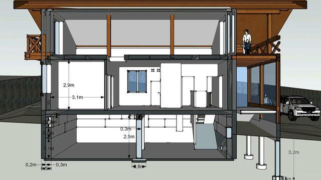 Дом у леса шале 9х15 Красноярск смотреть онлайн