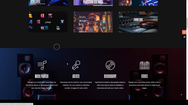Spectacle - Music WordPress Theme music label music store смотреть онлайн