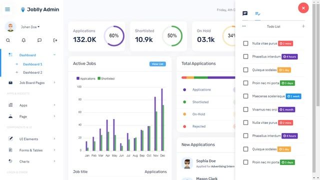 Job Board Bootstrap 5 Admin Dashboard Web App Template with LTR Light Theme смотреть онлайн