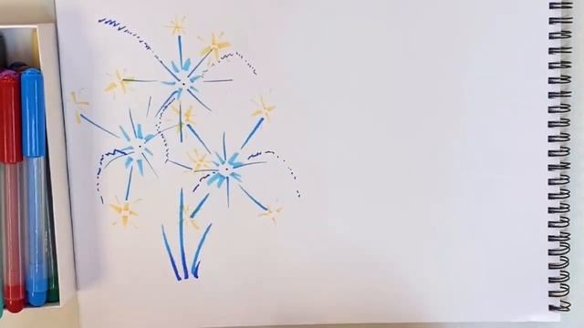 РИСУЕМ САЛЮТ | КАК НАРИСОВАТЬ САЛЮТ DRAW A SALUTE | HOW TO DRAW A SALUTE смотреть онлайн