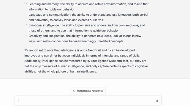 CHAT GPT ~ Q N A - Chpt 1 - Human Intelligence