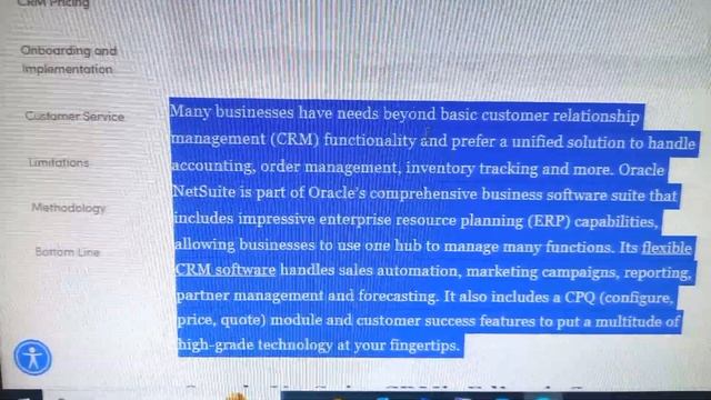 Oracle NetSuite CRM Review and Pricing смотреть онлайн