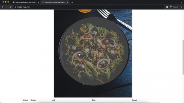 How to Create Interactive Images - HTML Tutorial | map tag & area tag