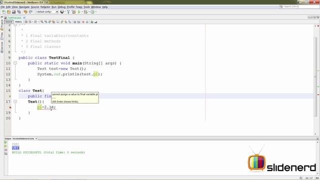 63 Java Final Keyword Example | смотреть онлайн