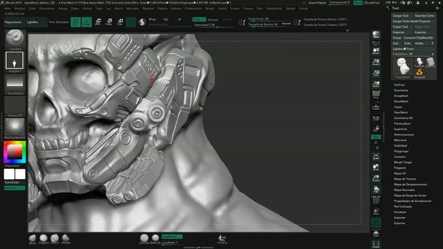 Dead Cyborg - Speedpaint - Zbrush смотреть онлайн