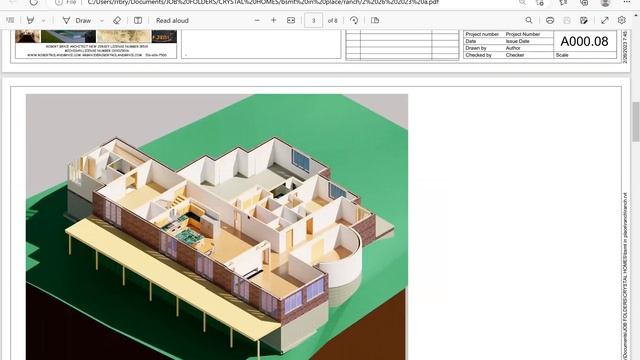 revit. preliminary sketch of modified plan from a two story home to a one story (with a walk out) смотреть онлайн