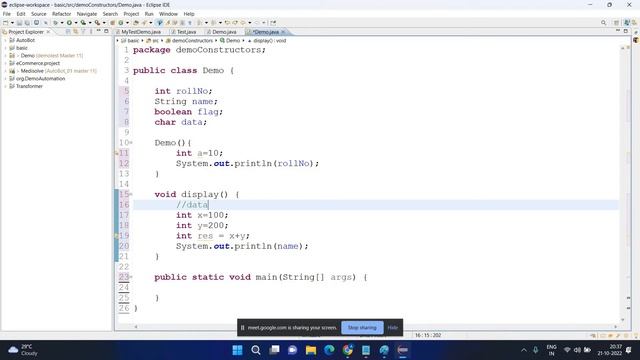 Session - 31 (Local Variables || Class Variables || Instance Variables in java) смотреть онлайн
