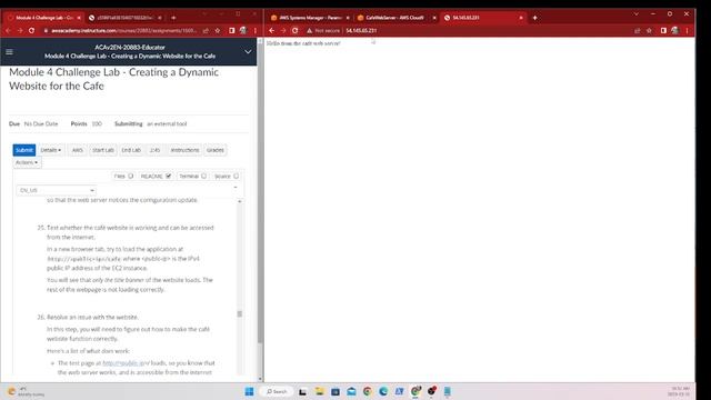 AWS Academy Cloud Architecting Module 4 Challenge Lab смотреть онлайн