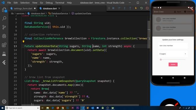 Flutter & Firebase App Tutorial #26 - Updating User Data смотреть онлайн