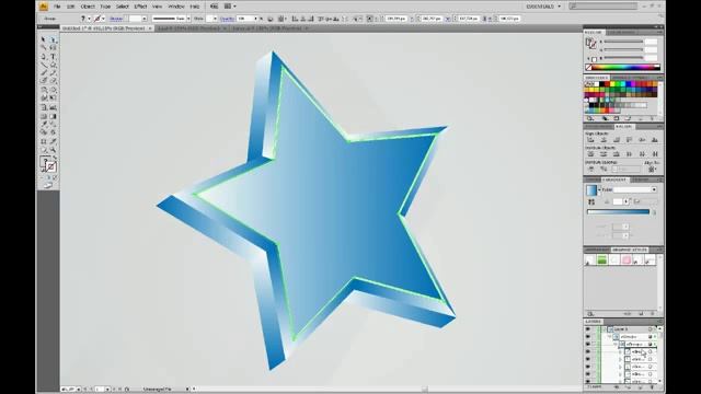 3D Web 2.0 style vector star. Adobe Illustrator tutorial!!) смотреть онлайн