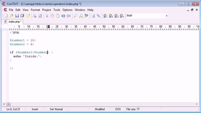 Beginner PHP Tutorial Comparison Operators |Mca Internship Company In Jaipur смотреть онлайн