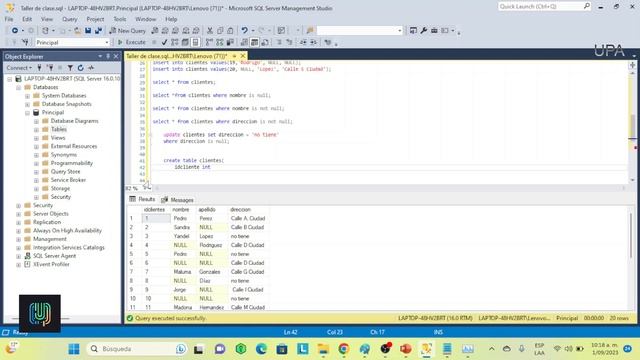 Clase 11 Curso SQL (MySql - SqlServer) / Función Not Null. смотреть онлайн