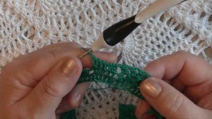 Круглая кокетка крючком