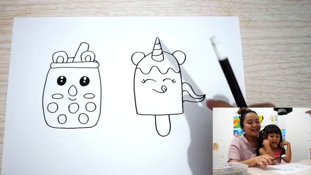 SAMANTHA MEWARNAI BONEKA BOBA BT21 DAN ICE CREAM UNICORN , MENGGAMBA KRAYON ANAK JOYKO FABERCASTELL смотреть онлайн