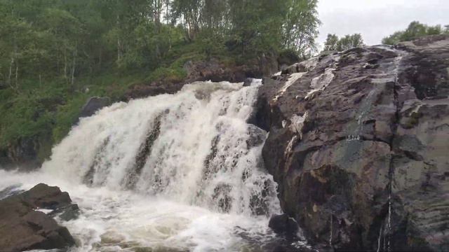 Водопад Большая Лавна. Мурманск 11.07.2019 смотреть онлайн