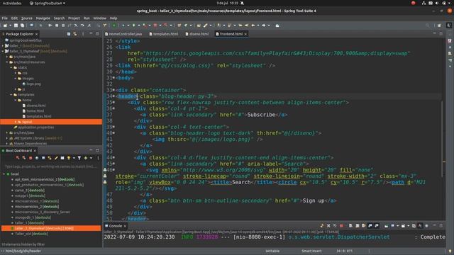 Videotutorial 6 Taller Práctico de Spring Boot - Layout Bootstrap con Thymeleaf смотреть онлайн