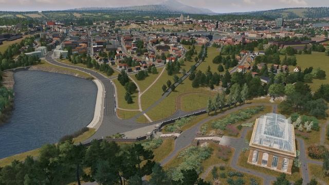 Tram Ride Through New City Center - Cities: Skylines - Altengrad 78 смотреть онлайн