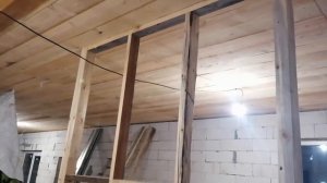 Межкомнатные перегородки из ГКЛ по деревянным брускам